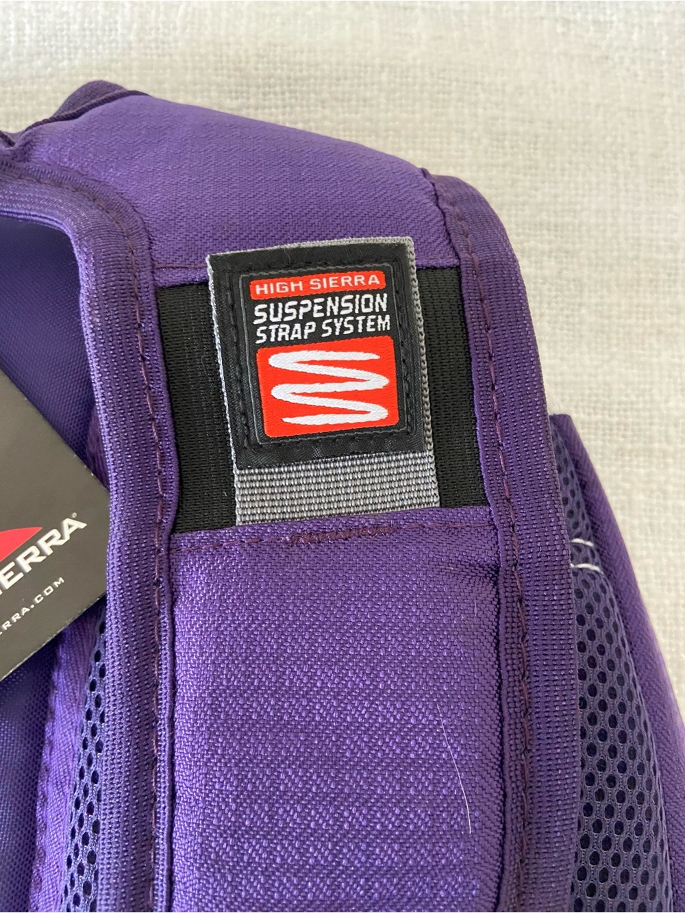 NWT High Sierra Backpack Purple and White Standard Size OS - Picture 5 of 15
